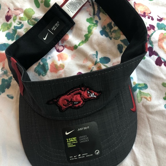 arkansas razorback visor